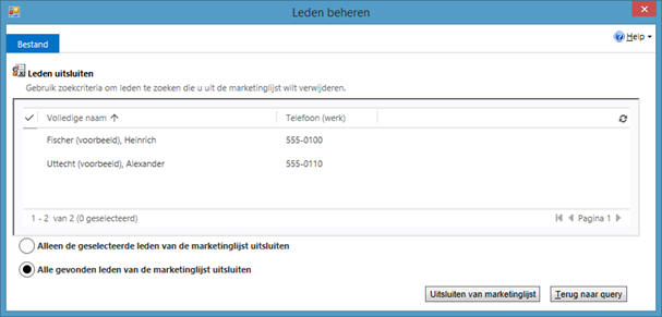 Marketinglijsten gebruiken in Microsoft Dynamics CRM software