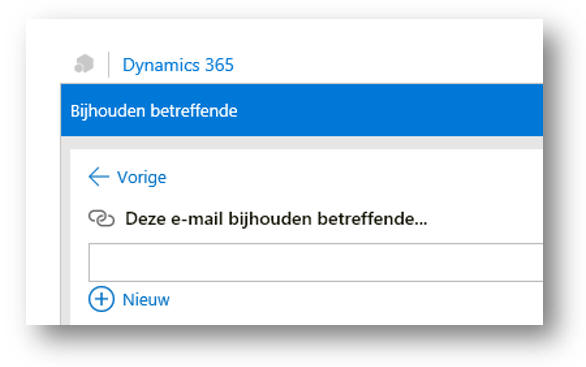 CRM voor Outlook