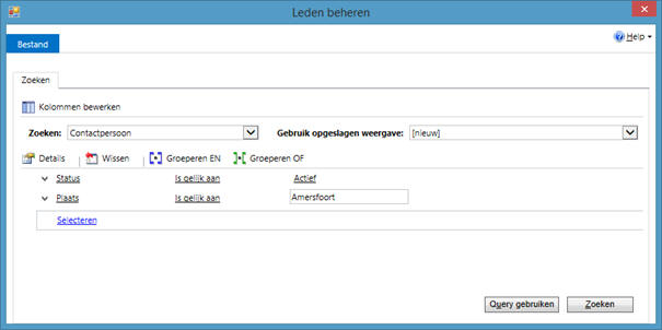 Dynamische marketinglijsten maken in Microsoft Dynamics CRM software