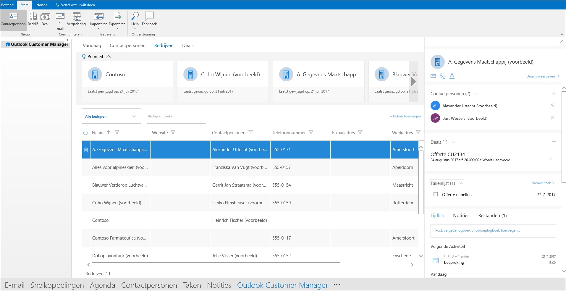 Outlook Customer Manager voor Outlook 2016 gratis