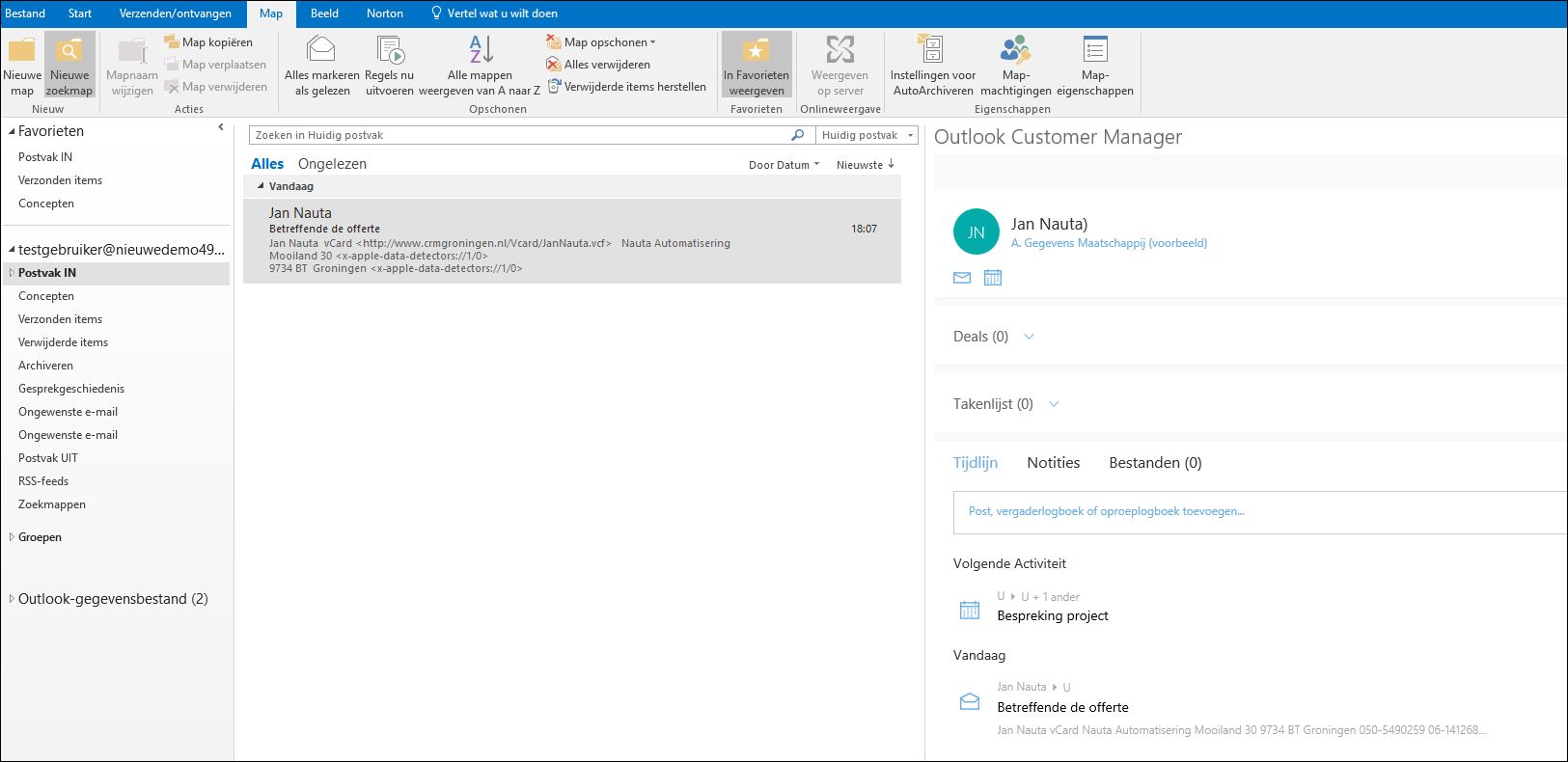 Outlook Customer Manager voor Outlook 2016 gratis
