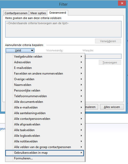 Voorwaardelijke opmaak in Outlook voor Dynamics CRM records