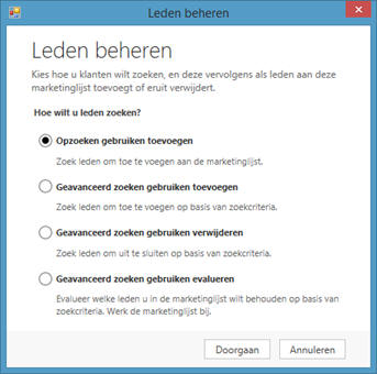 Marketinglijsten gebruiken in Microsoft Dynamics CRM software