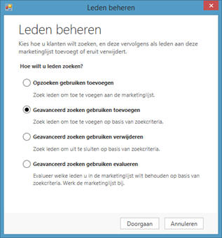 Marketinglijsten gebruiken in Microsoft Dynamics CRM software