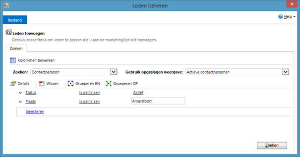 Marketinglijsten gebruiken in Microsoft Dynamics CRM software