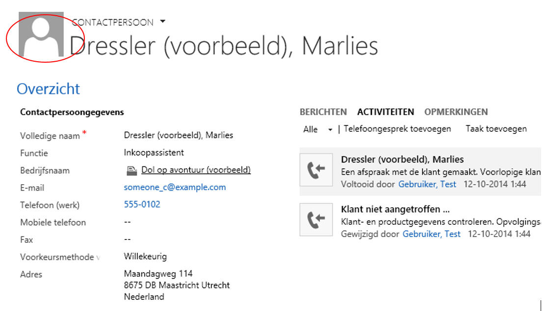 Foto's toevoegen aan records in Dynamics 365/CRM software