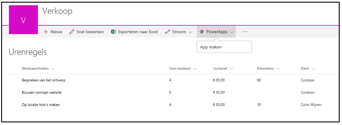 PowerApps voor SharePoint en Dynamics 365/CRM