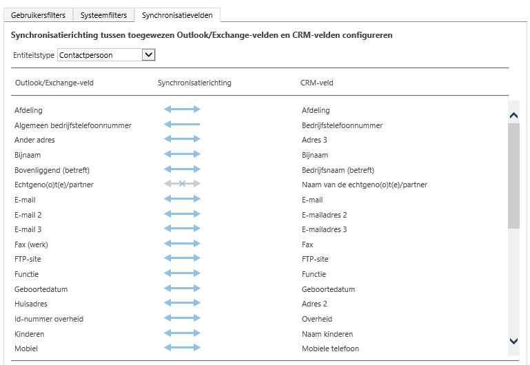 Microsoft Dynamics 365/CRM voor Outlook verbeteringen