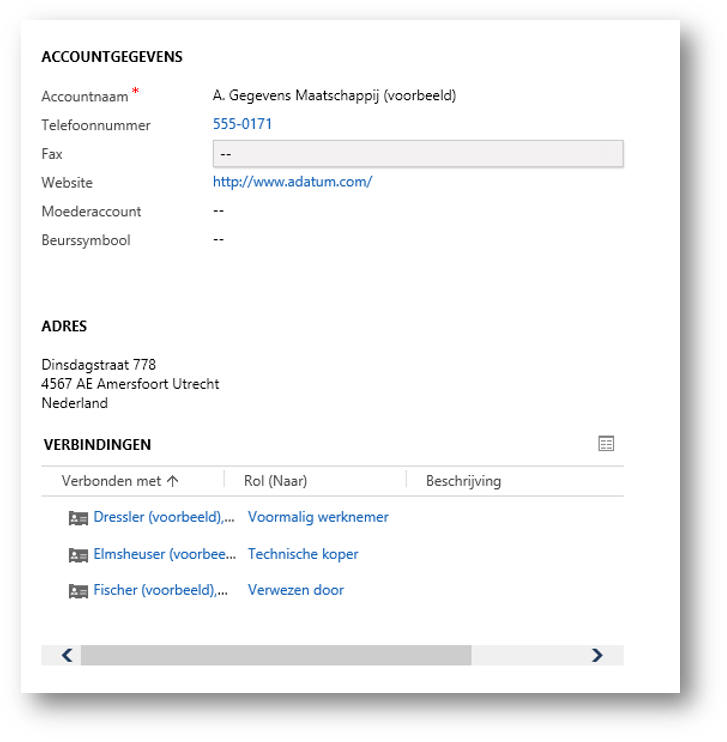 Records in Microsoft Dynamics 365/CRM software koppelen met verbindingen