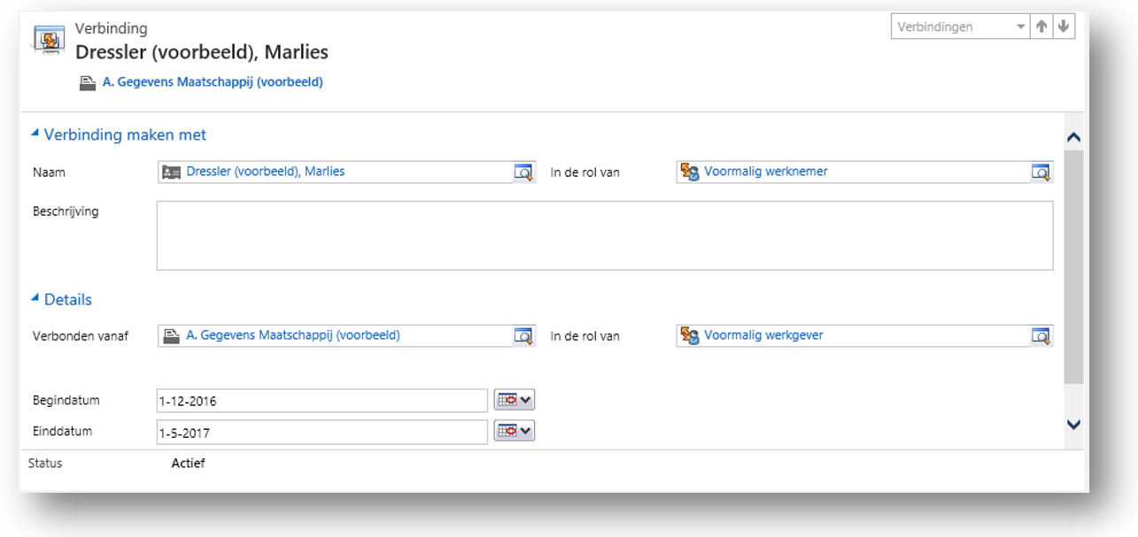 Records in Microsoft Dynamics 365/CRM software koppelen met verbindingen