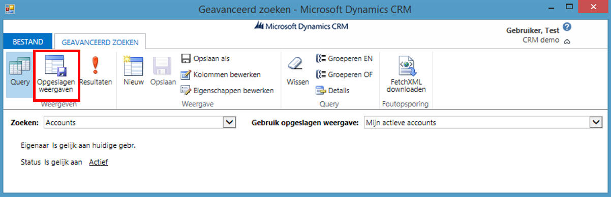 Met geavanceerd zoeken weergaven maken en delen