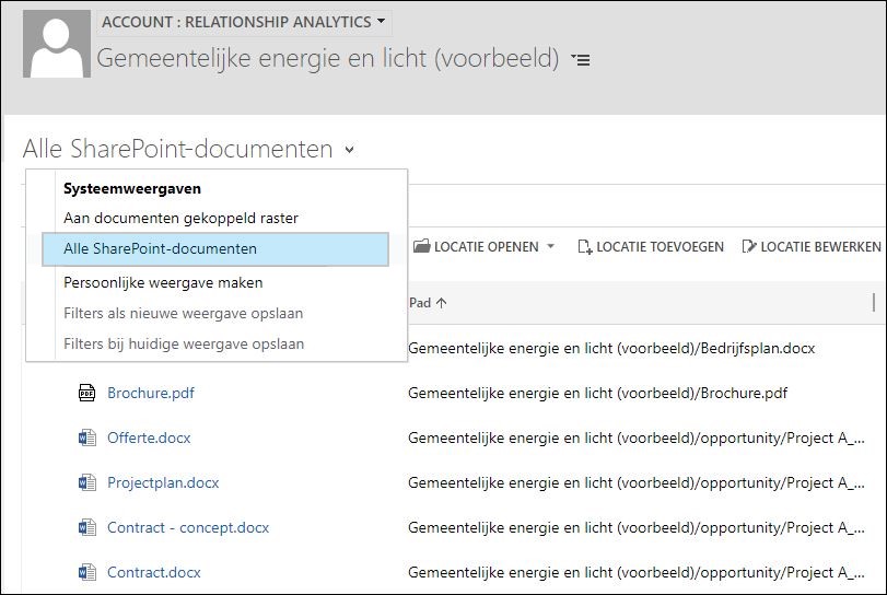 CRM en SharePoint