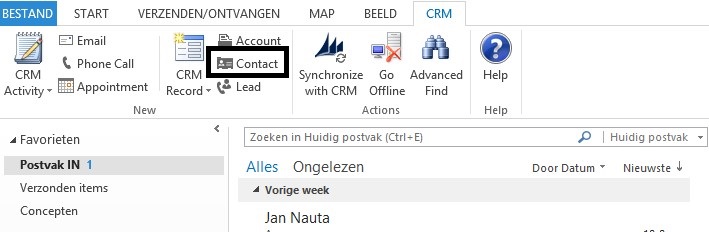 CRM Accounts en contactpersonen