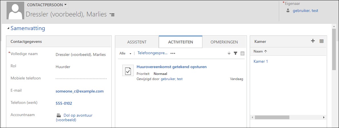 dynamics 365 crm software samenvouwweergave