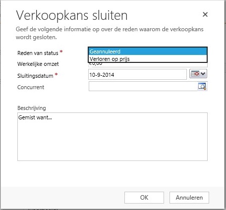 Dynamics 365 crm verkoopproces