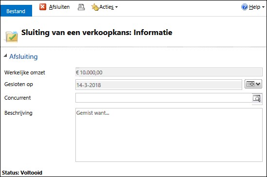 Dynamics 365 crm verkoopproces