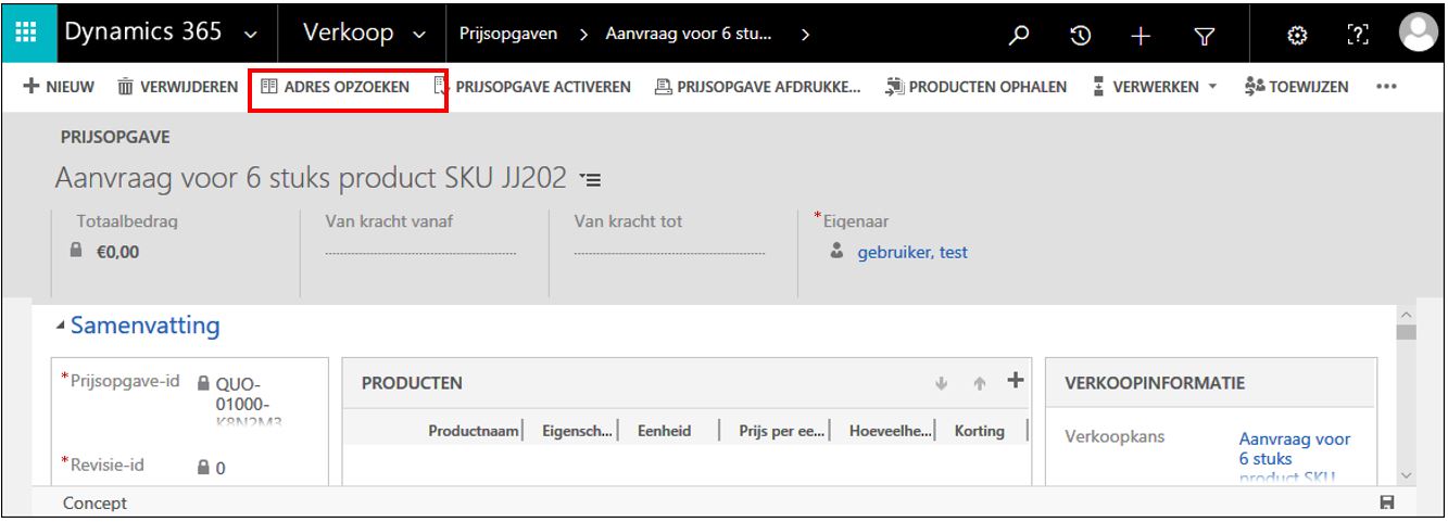 Dynamics 365 crm verkoopproces