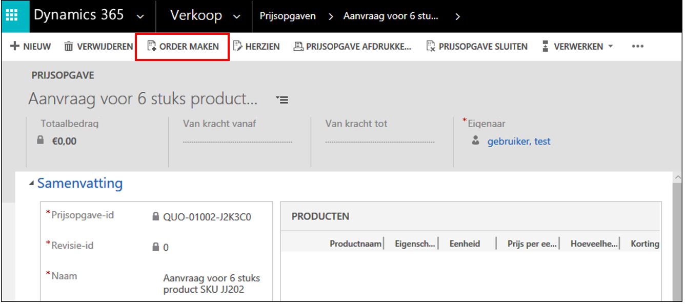 Dynamics 365 crm verkoopproces