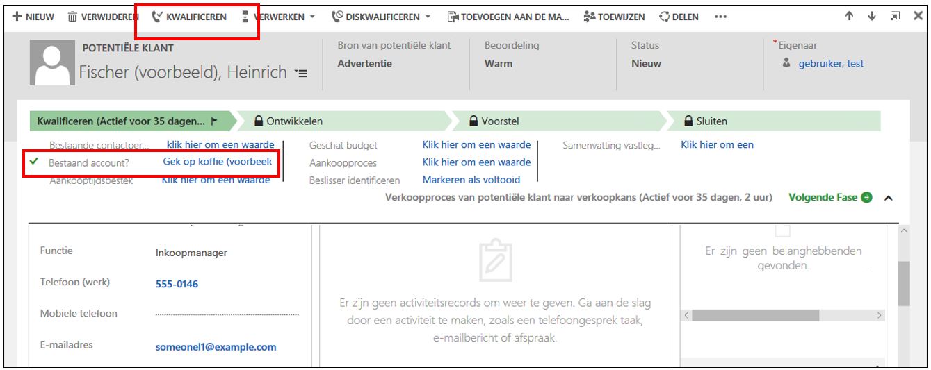 Dynamics 365 crm verkoopproces