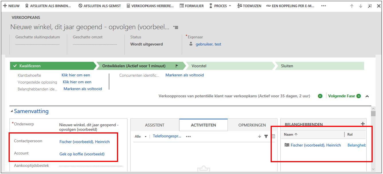 Dynamics 365 crm verkoopproces