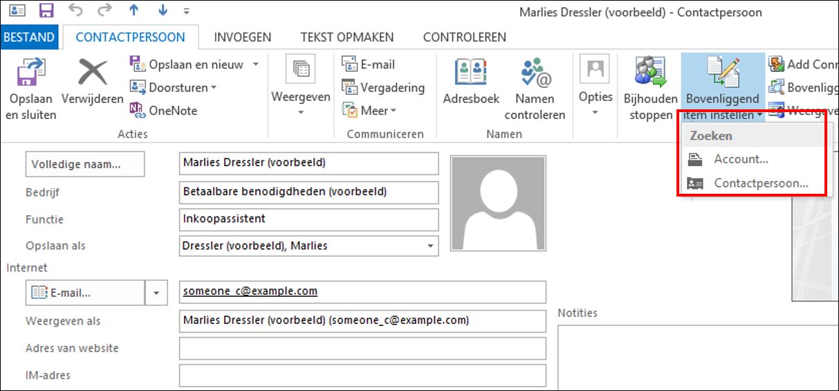 Microsoft Dynamics 365 CRM voor Outlook handleiding