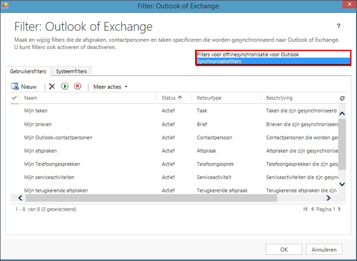 Microsoft Dynamics 365 CRM voor Outlook handleiding