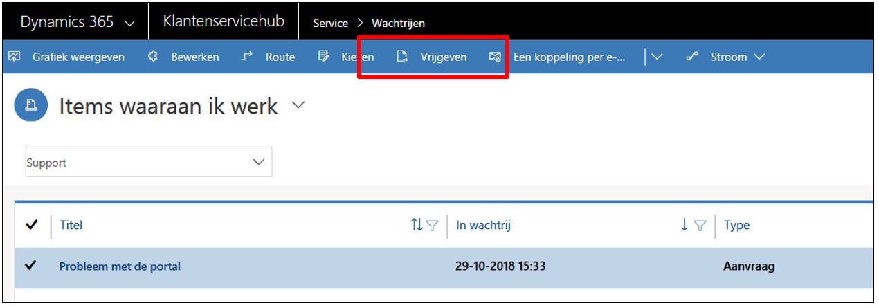 Dynamics 365 CRM wachtrij