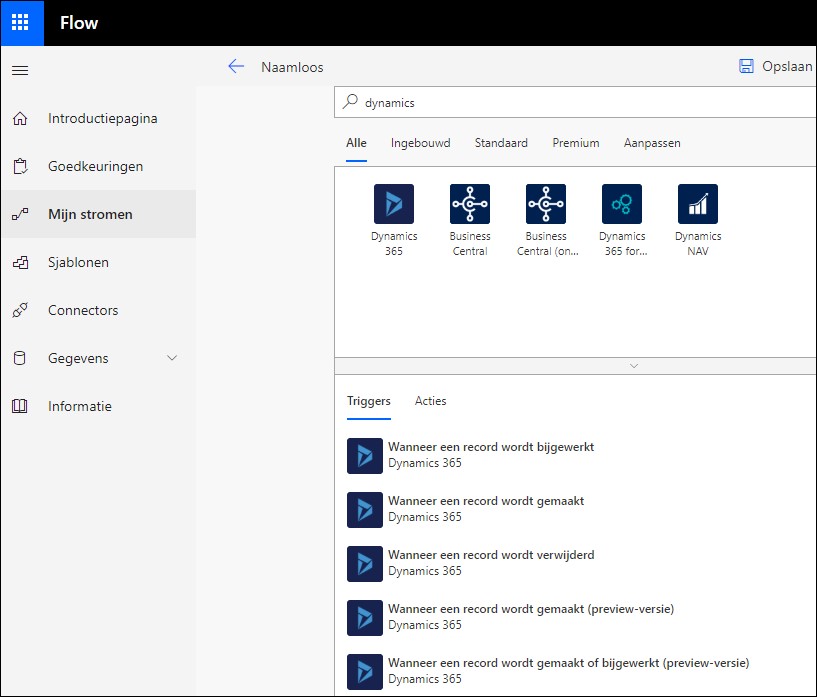 Dynamics 365 CRM en Microsoft Flow