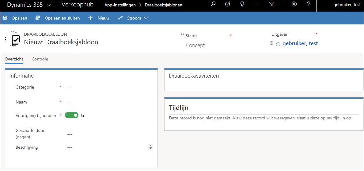 Draaiboeken in Microsoft Dynamics 365 CRM