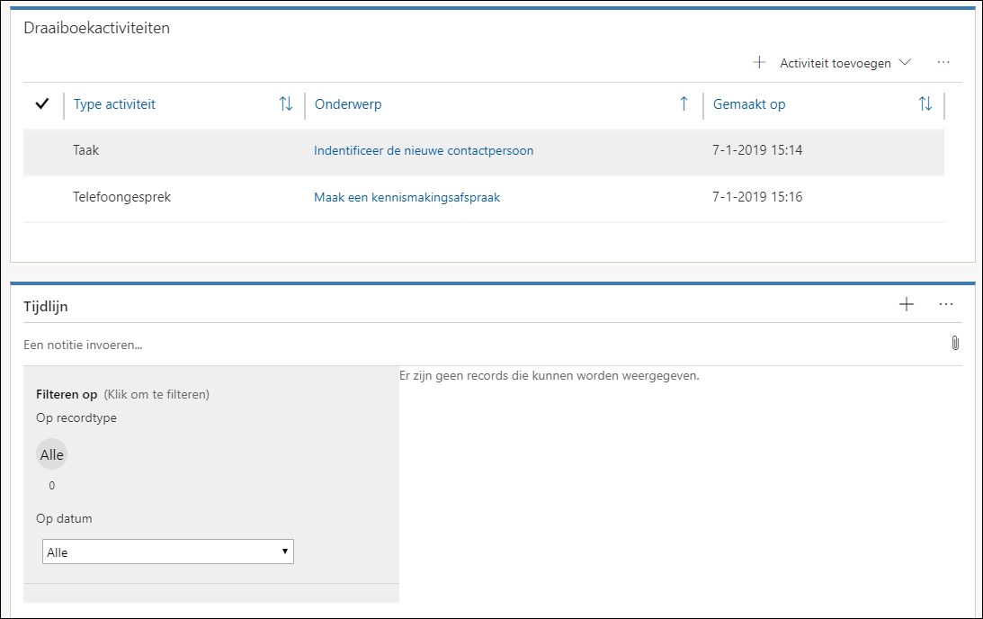 Draaiboeken in Microsoft Dynamics 365 CRM