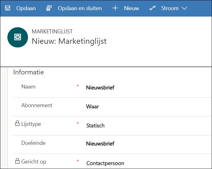 Dynamics 365 voor Marketing