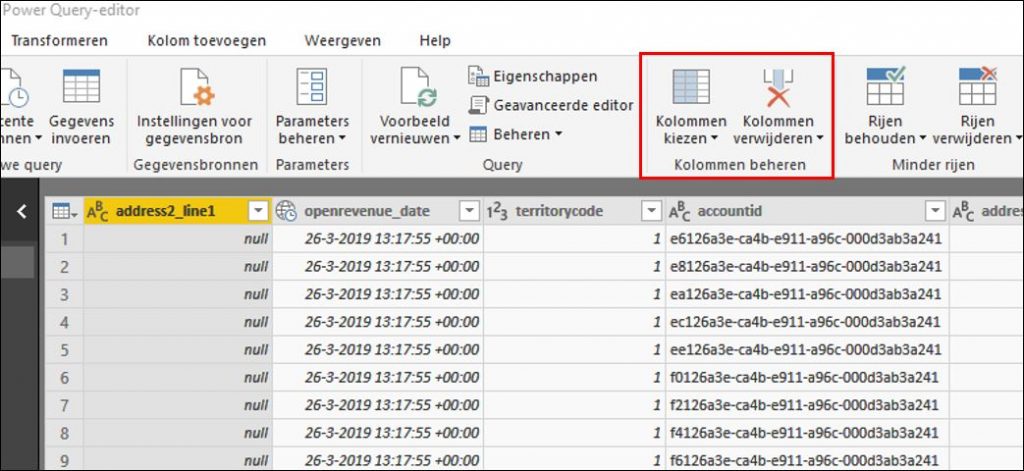 power bi query bewerken