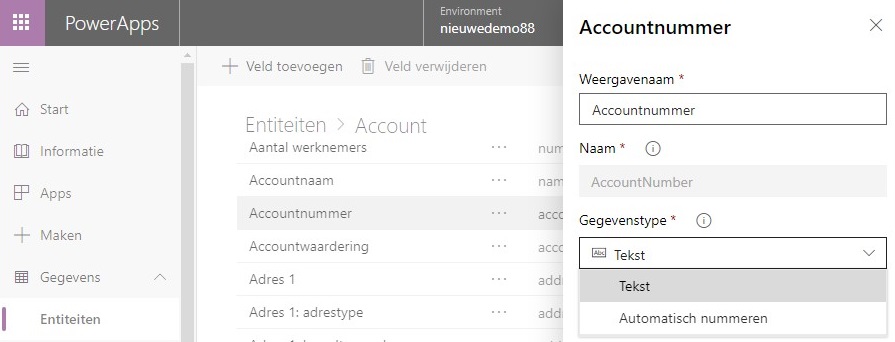 automatische nummering in Dynamics 365 CRM